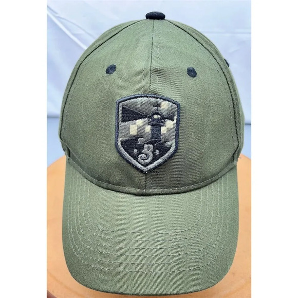 Melonwear Other - Melonwear Men's Olive Green Baseball Cap w/ American Flag Lighthouse Patch